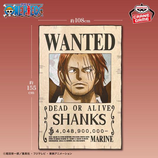 Shanks Wanted Poster Blanket Banpresto One Piece