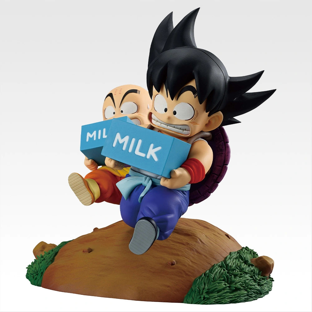 Son Goku & Krillin Milk Delivery Figure Premio A Ichiban Kuji Dragon Ball