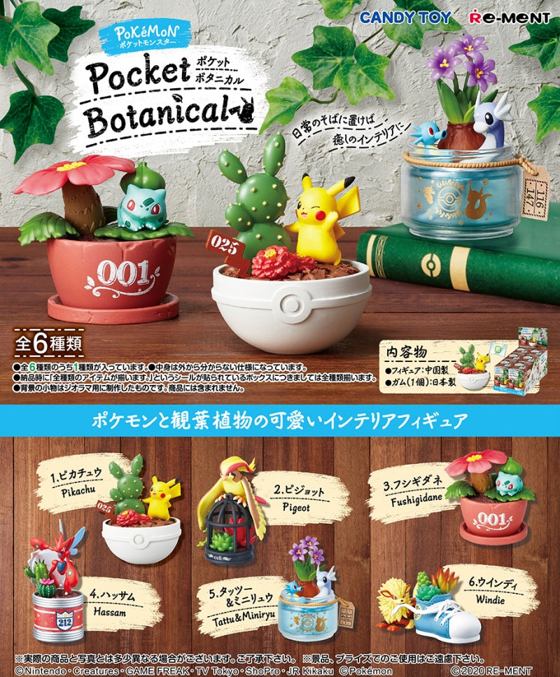 Pokémon Pocket Botanical Pokemon Re-Ment (Open, Perfect Condition)