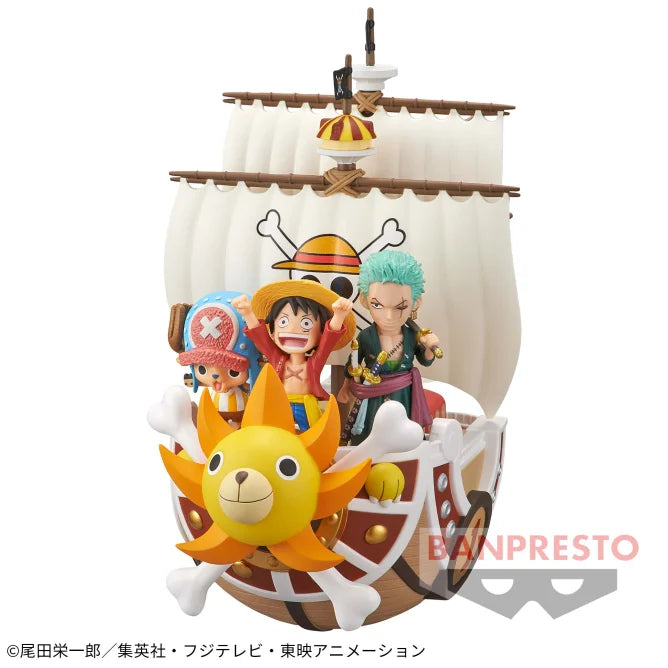 One Piece Wcf MEGA Thousand Sunny & Luffy  Banpresto