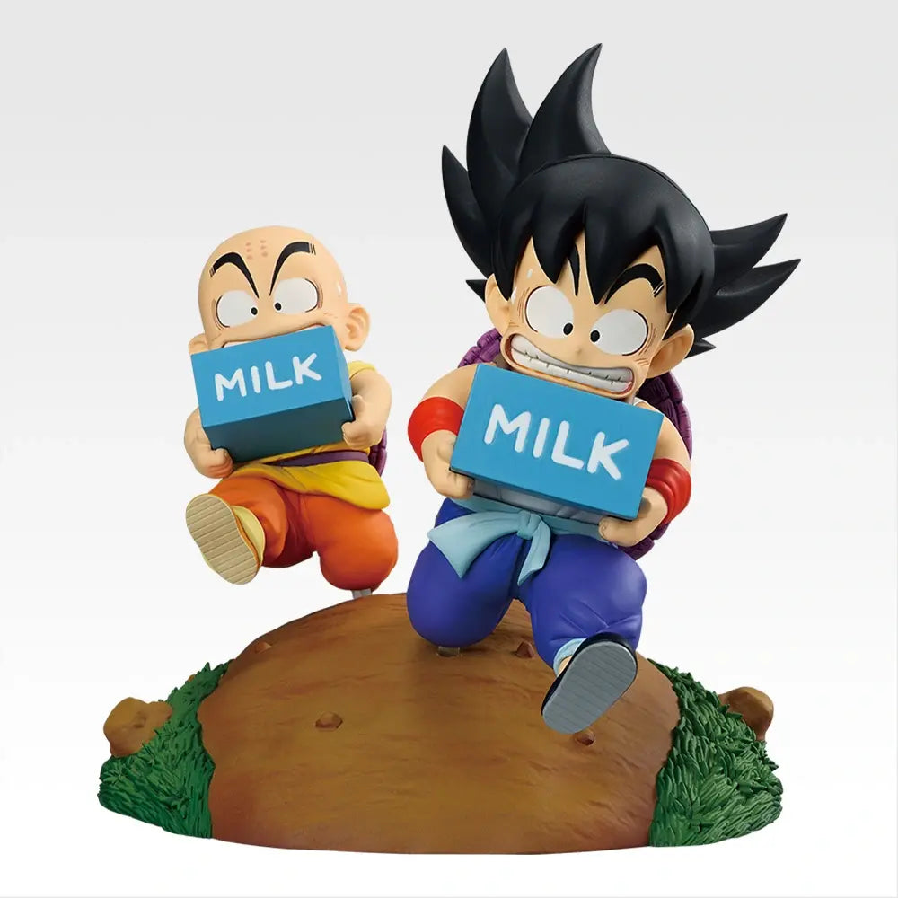 Son Goku & Krillin Milk Delivery Figure Premio A Ichiban Kuji Dragon Ball