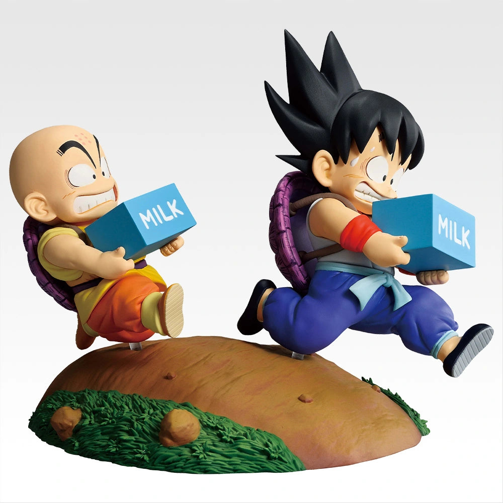 Son Goku & Krillin Milk Delivery Figure Premio A Ichiban Kuji Dragon Ball