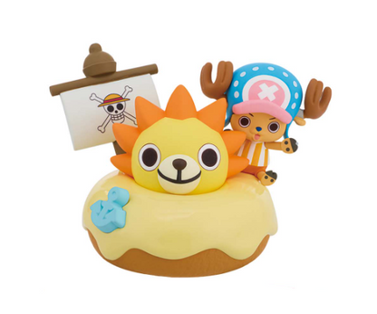Chopper, Bepo, and the Pirate Ship Paldolce collection One Piece Banpresto