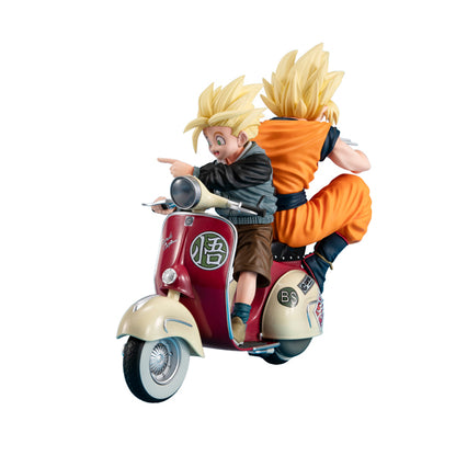 Super Saiyan Son Goku & Super Saiyan Son Gohan & Motorbike Megahouse Dragon Ball
