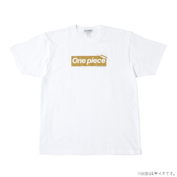 Logo T-shirt White x Gold 10th Anniversary( S - XL Size ) One piece Mugiwara Store