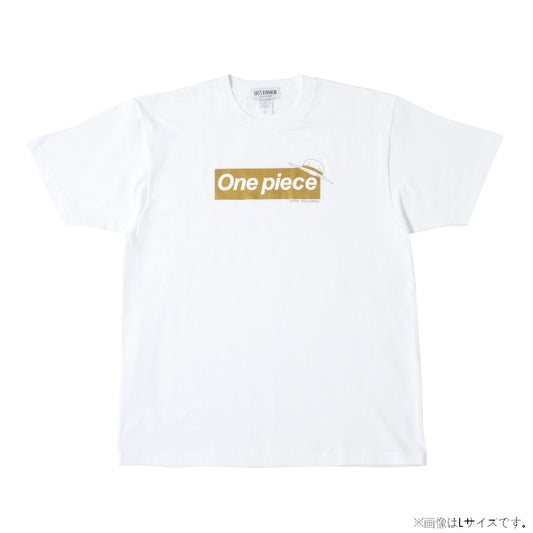 Logo T-Shirt Weiß x Gold 10. Jubiläum (Größe S - XL) One Piece Mugiwara Store