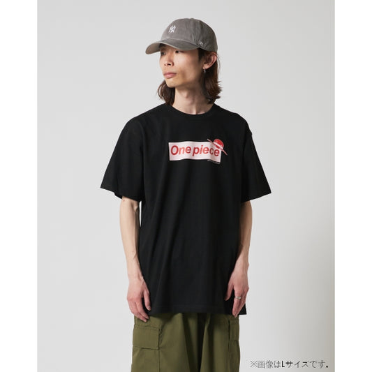 Logo T-Shirt Schwarz x Pink 10. Jubiläum (Größe S - XL) One Piece Mugiwara Store