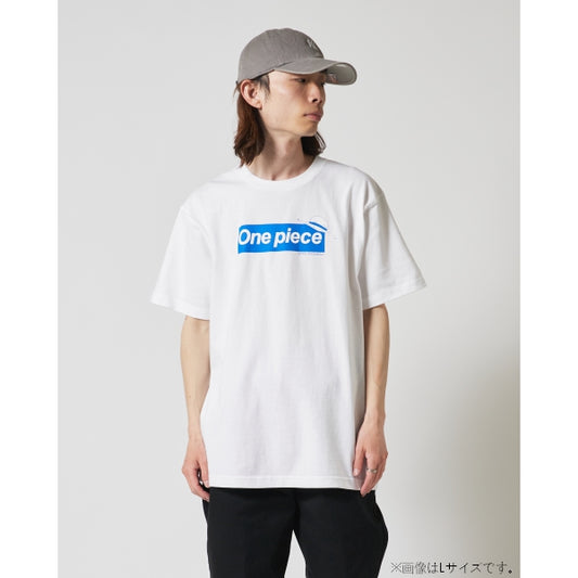 Logo T-Shirt Weiß x Blau 10. Jubiläum (Größe S - XL) One Piece Mugiwara Store
