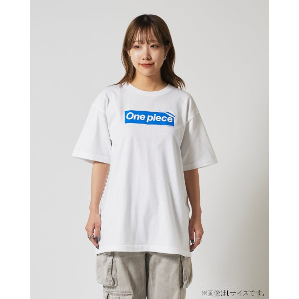 Logo T-Shirt Weiß x Blau 10. Jubiläum (Größe S - XL) One Piece Mugiwara Store