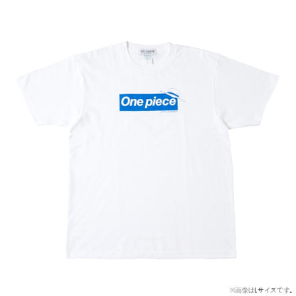 Logo T-Shirt Weiß x Blau 10. Jubiläum (Größe S - XL) One Piece Mugiwara Store