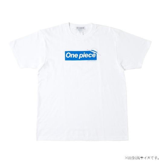 Logo T-Shirt Weiß x Blau 10. Jubiläum (Größe S - XL) One Piece Mugiwara Store