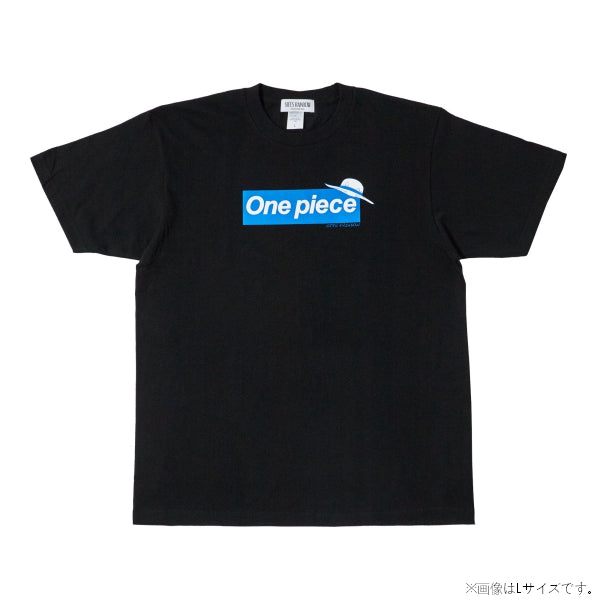Logo T-shirt Black x Blue 10th Anniversary( S - XL Size ) One piece Mugiwara Store