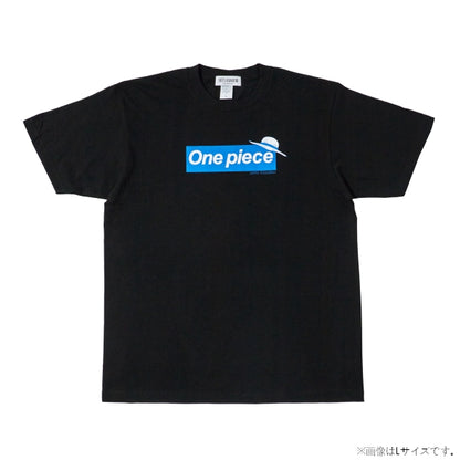 Logo T-shirt Black x Blue 10th Anniversary( S - XL Size ) One piece Mugiwara Store