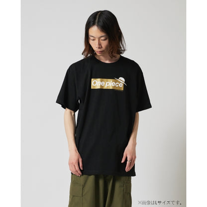 Logo T-Shirt Schwarz x Gold 10. Jubiläum (Größe S - XL) One Piece Mugiwara Store