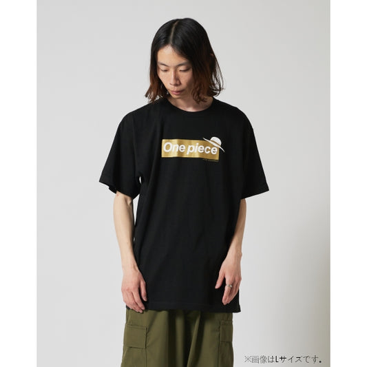 Logo T-Shirt Schwarz x Gold 10. Jubiläum (Größe S - XL) One Piece Mugiwara Store
