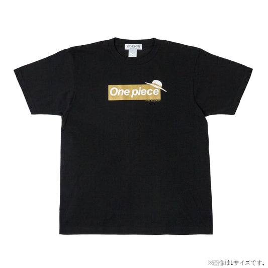 Logo T-Shirt Schwarz x Gold 10. Jubiläum (Größe S - XL) One Piece Mugiwara Store