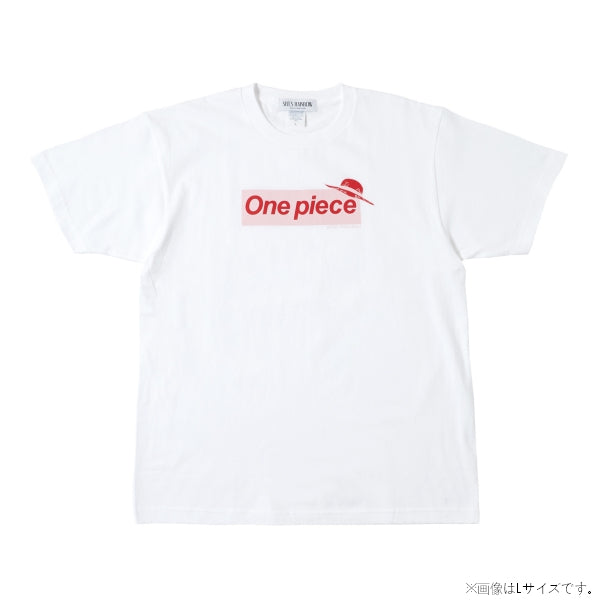 Logo T-Shirt Weiß x Pink 10. Jubiläum (Größe S - XL) One Piece Mugiwara Store