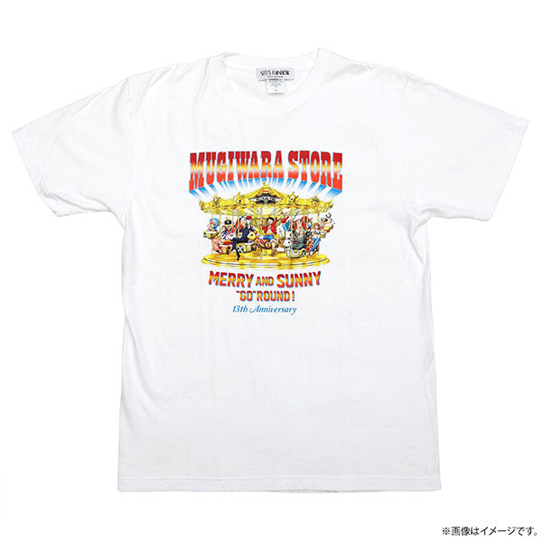 MERRY & SUNNY "GO" ROUND! 13TH ANIV.TEE Weiß (S - XL Größe) One Piece Mugiwara Store