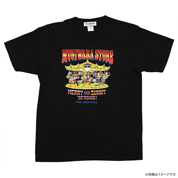 MERRY & SUNNY "GO" ROUND! 13TH ANIV.TEE SCHWARZ (S - XL Größe) One Piece Mugiwara Store