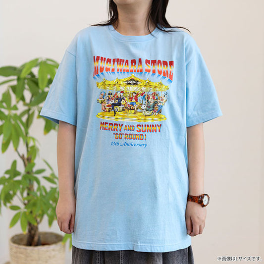 MERRY & SUNNY "GO" ROUND! 13TH ANIV.TEE Blau (S - XL Größe) One Piece Mugiwara Store