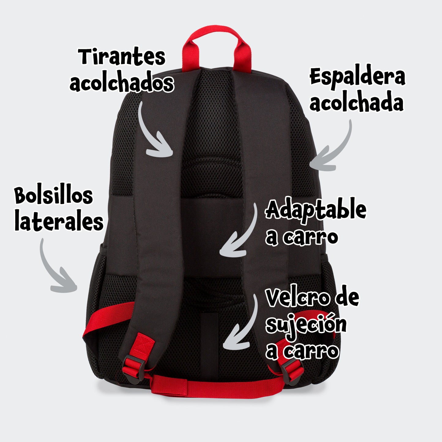 Mochila Naruto CLOUD Doble Compartimento