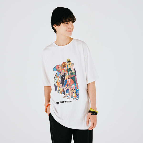 Jeden Tag ONE PIECE Illustrationssammlung T-Shirt Strohhutbande WEISS (Größe S - L) One Piece Mugiwara Store