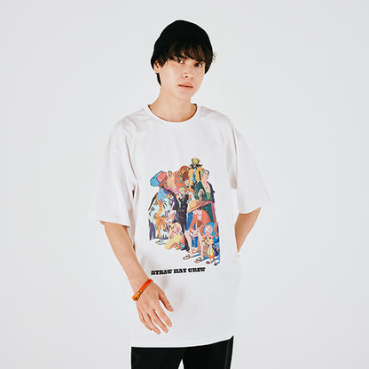Jeden Tag ONE PIECE Illustrationssammlung T-Shirt Strohhutbande WEISS (Größe S - L) One Piece Mugiwara Store
