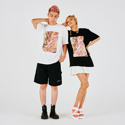 Jeden Tag ONE PIECE Illustrationssammlung T-Shirt Luffy Momonosuke WEISS (Größe S - L) One Piece Mugiwara Store