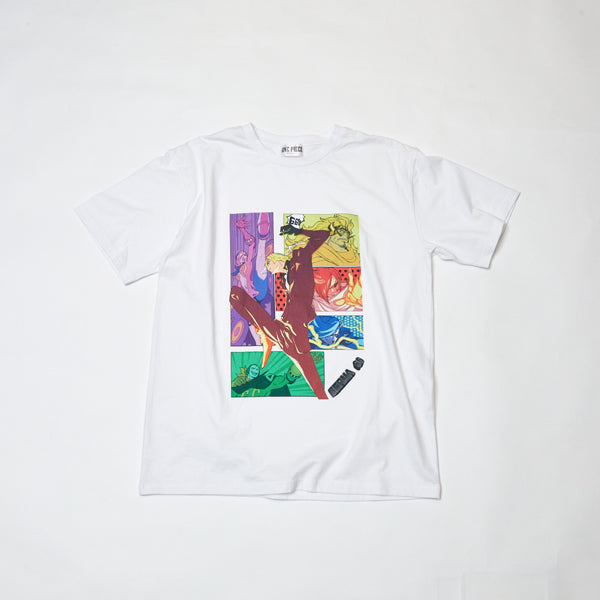 Everyday ONE PIECE Illustration Collection T-Shirt Sanji Germa 66 WHITE (S - L Size) One Piece Mugiwara Store