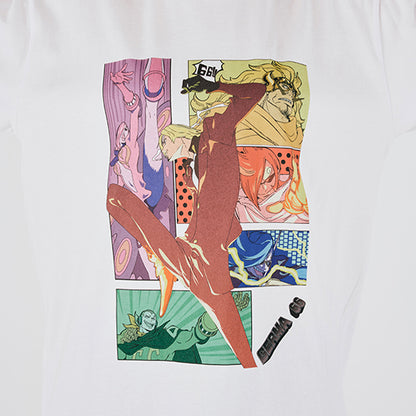 Everyday ONE PIECE Illustration Collection T-Shirt Sanji Germa 66 WHITE (S - L Size) One Piece Mugiwara Store