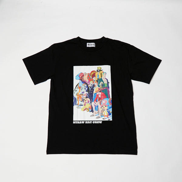 Everyday ONE PIECE Illustration Collection T-shirt Straw Hat Crew BLACK ( S - L Size ) One piece Mugiwara Store
