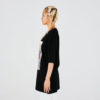 Everyday ONE PIECE Illustration Collection T-shirt Straw Hat Crew BLACK ( S - L Size ) One piece Mugiwara Store