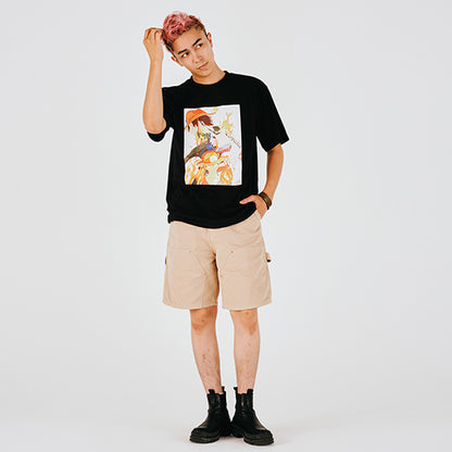 Everyday ONE PIECE Illustration Collection T-shirt ASL BLACK ( S - L Size ) One piece Mugiwara Store
