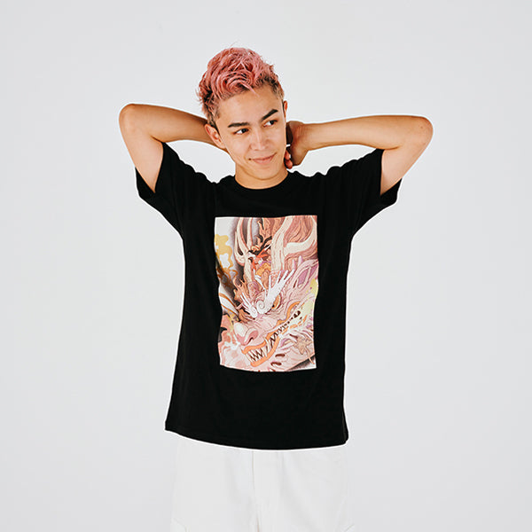 Everyday ONE PIECE Illustrationskollektion T-Shirt Luffy Momonosuke SCHWARZ (Größe S - L) One Piece Mugiwara Store