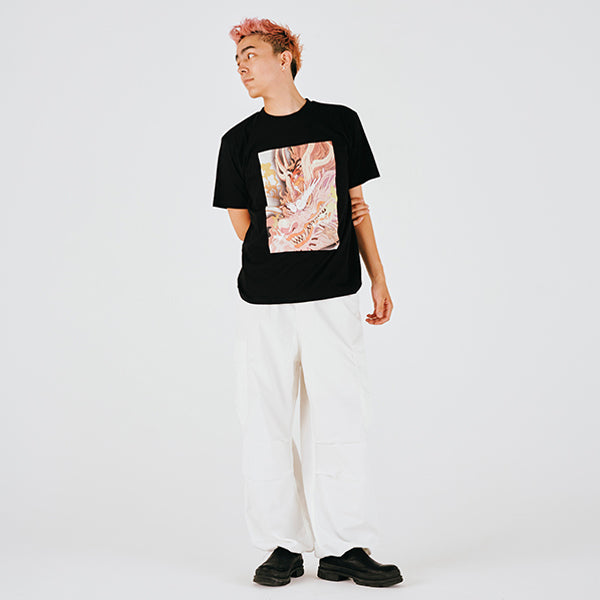 Everyday ONE PIECE Illustrationskollektion T-Shirt Luffy Momonosuke SCHWARZ (Größe S - L) One Piece Mugiwara Store