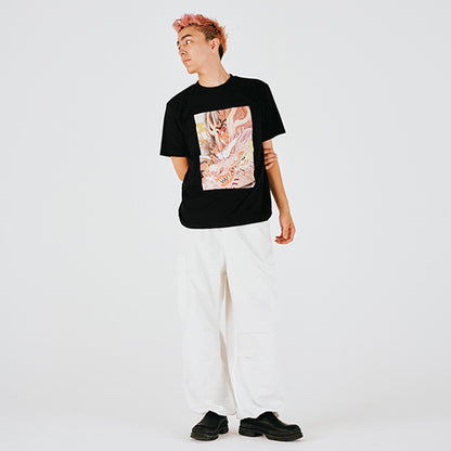 Everyday ONE PIECE Illustrationskollektion T-Shirt Luffy Momonosuke SCHWARZ (Größe S - L) One Piece Mugiwara Store