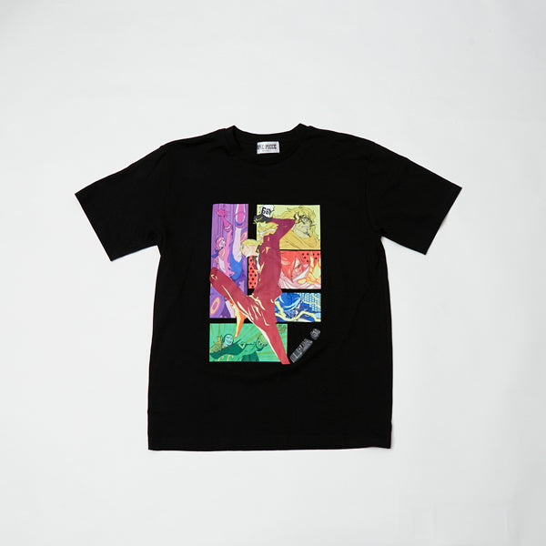 Everyday ONE PIECE Illustration Collection T-shirt Sanji Germa 66  BLACK ( S - L Size ) One piece Mugiwara Store