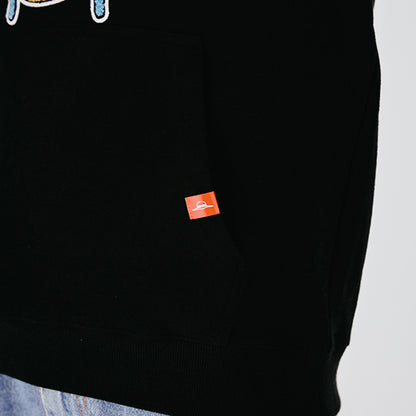Hoodie mit Sagara-Stickerei Chopper SCHWARZ (Größe S - L) One Piece Mugiwara Store