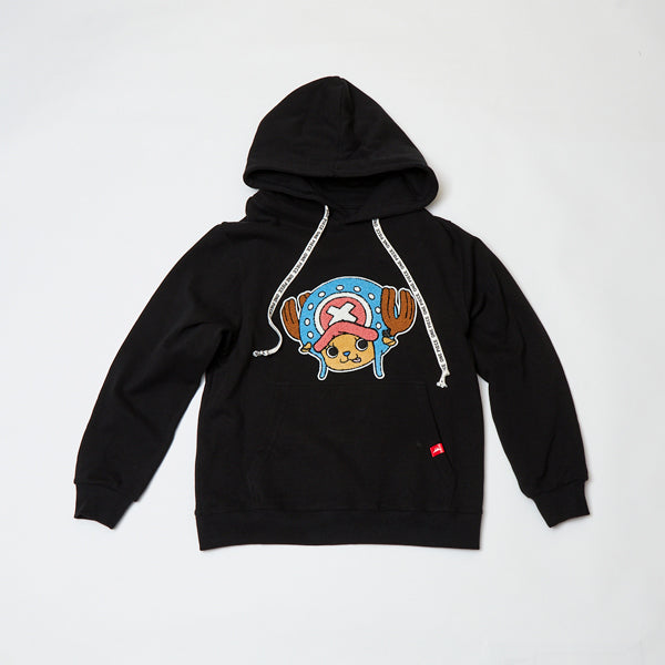 Hoodie mit Sagara-Stickerei Chopper SCHWARZ (Größe S - L) One Piece Mugiwara Store