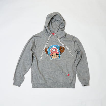 Hoodie mit Sagara-Stickerei Chopper GRAU (Größe S - L) One Piece Mugiwara Store