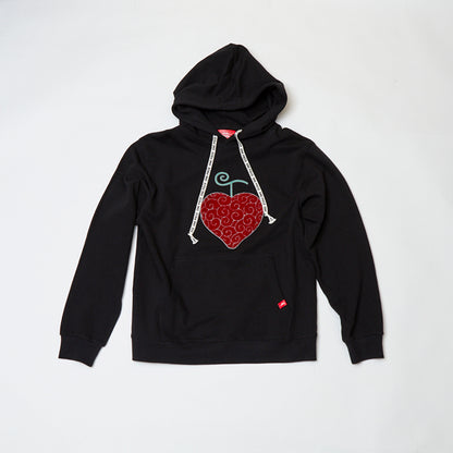 Hoodie mit Sagara-Stickerei und Ope Ope-Frucht SCHWARZ (Größe S - L) One Piece Mugiwara Store