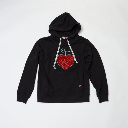 Hoodie mit Sagara-Stickerei und Ope Ope-Frucht SCHWARZ (Größe S - L) One Piece Mugiwara Store