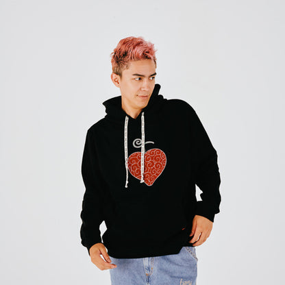 Hoodie mit Sagara-Stickerei und Ope Ope-Frucht SCHWARZ (Größe S - L) One Piece Mugiwara Store
