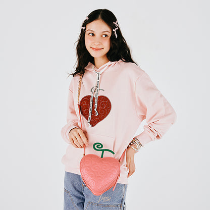 Hoodie mit Sagara-Stickerei und Ope Ope-Frucht ROSA (Größe S - L) One Piece Mugiwara Store