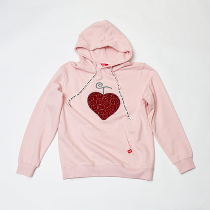 Hoodie mit Sagara-Stickerei und Ope Ope-Frucht ROSA (Größe S - L) One Piece Mugiwara Store