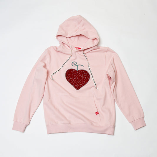 Hoodie mit Sagara-Stickerei und Ope Ope-Frucht ROSA (Größe S - L) One Piece Mugiwara Store