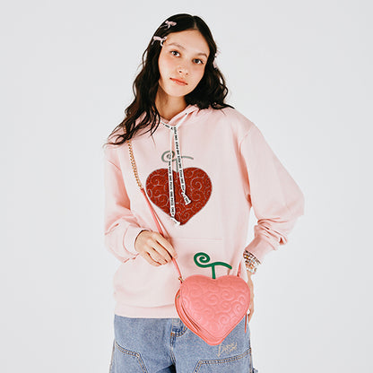 Hoodie mit Sagara-Stickerei und Ope Ope-Frucht ROSA (Größe S - L) One Piece Mugiwara Store