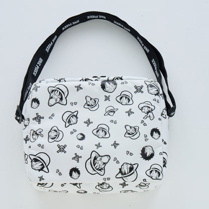 ONE PIECE MUGIWARA STORE HARAJUKU LUFFY POP Schultertasche mit Allover-Muster (Limitierte Edition) [Toei]