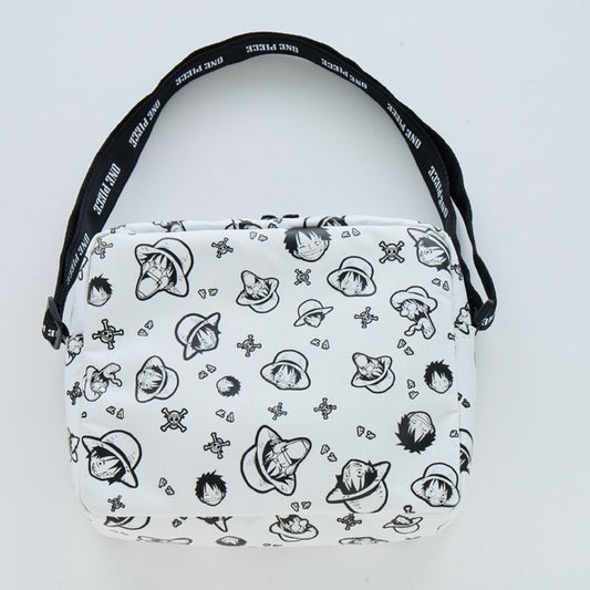 ONE PIECE MUGIWARA STORE HARAJUKU LUFFY POP Schultertasche mit Allover-Muster (Limitierte Edition) [Toei]