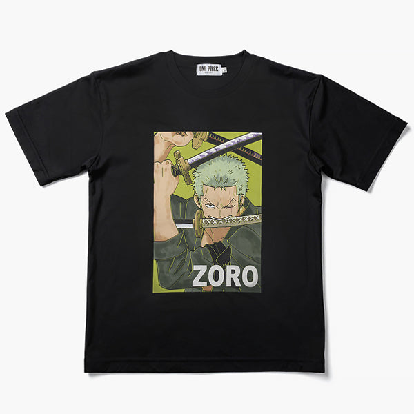 Roronoa Zoro T-Shirt SCHWARZ (S - XL Größe) One Piece Mugiwara Store